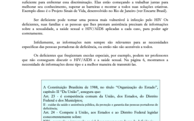 Ação anti AIDS nº 36 – Deficiência e HIV