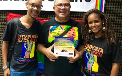 Projeto Diversidade Sexual participa de evento LGBT e recebe homenagem em nome da ABIA em Mesquita, na Baixada Fluminense