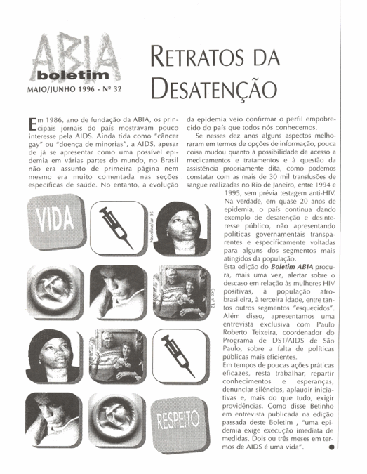 Boletim ABIA nº 32 – Retratos da Desatenção