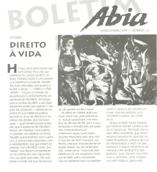 Boletim ABIA nº 23 – Direito a Vida