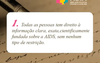 Declaração dos direitos fundamentais da pessoa portadora do vírus da AIDS